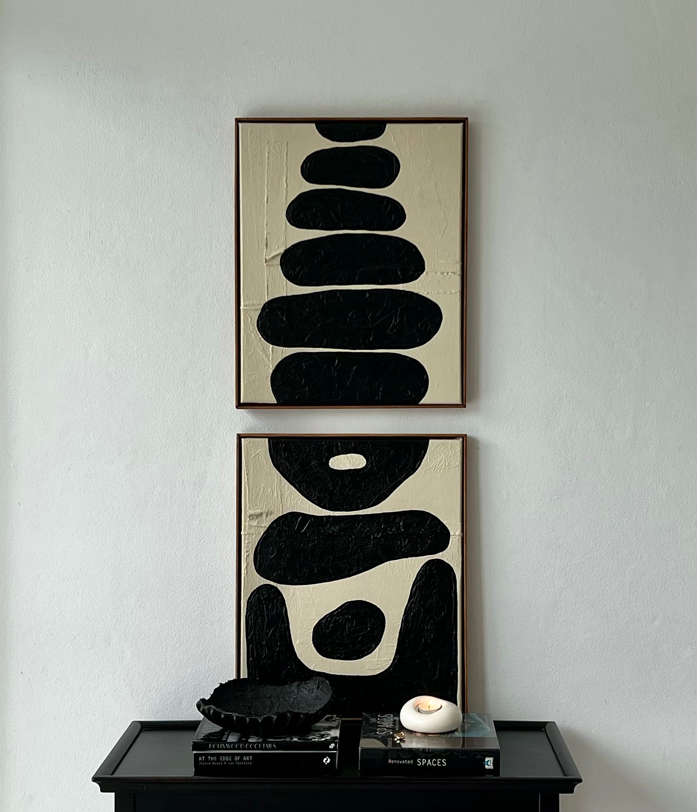 “Shape of stone” Textured Painting  
