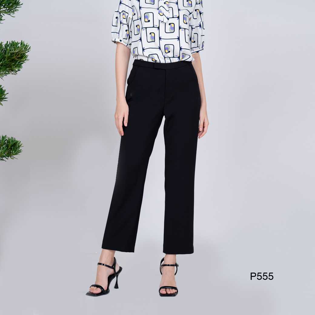P555-สูทติ้งสเปนเด็กซ์-ดำ