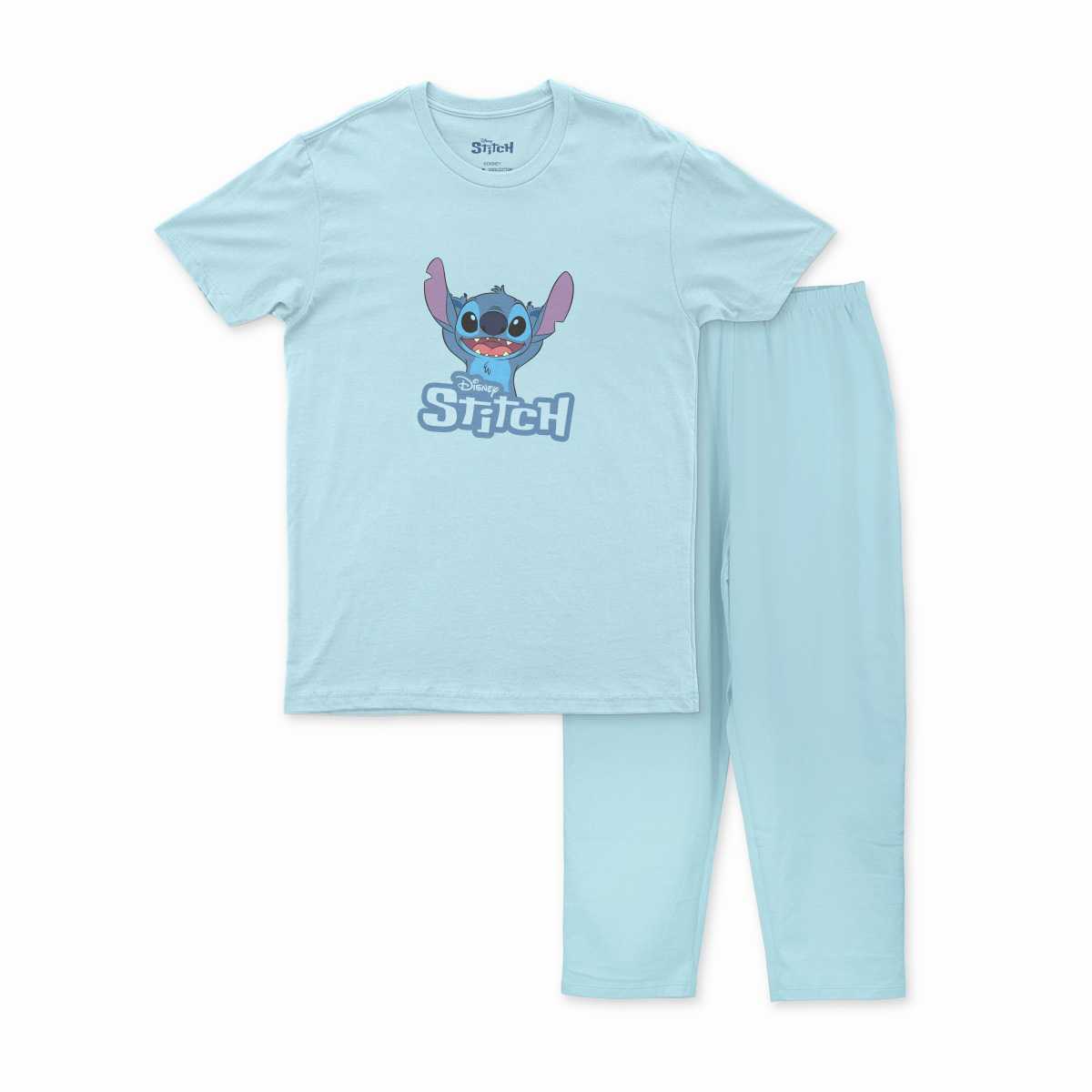 ชุดนอนเด็ก ลาย Stitch ลิขสิทธ์เเท้ เส้นใย 100% cotton แขนสั้น ขายาว (013SCCST/BL)