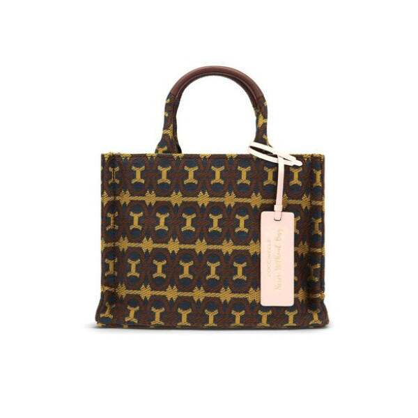 Coccinelle รุ่น Never Without Bag Monogram 180301 กระเป๋าถือ สี MUL.RESINA/CARR ขนาด 24X18.5X8 cm