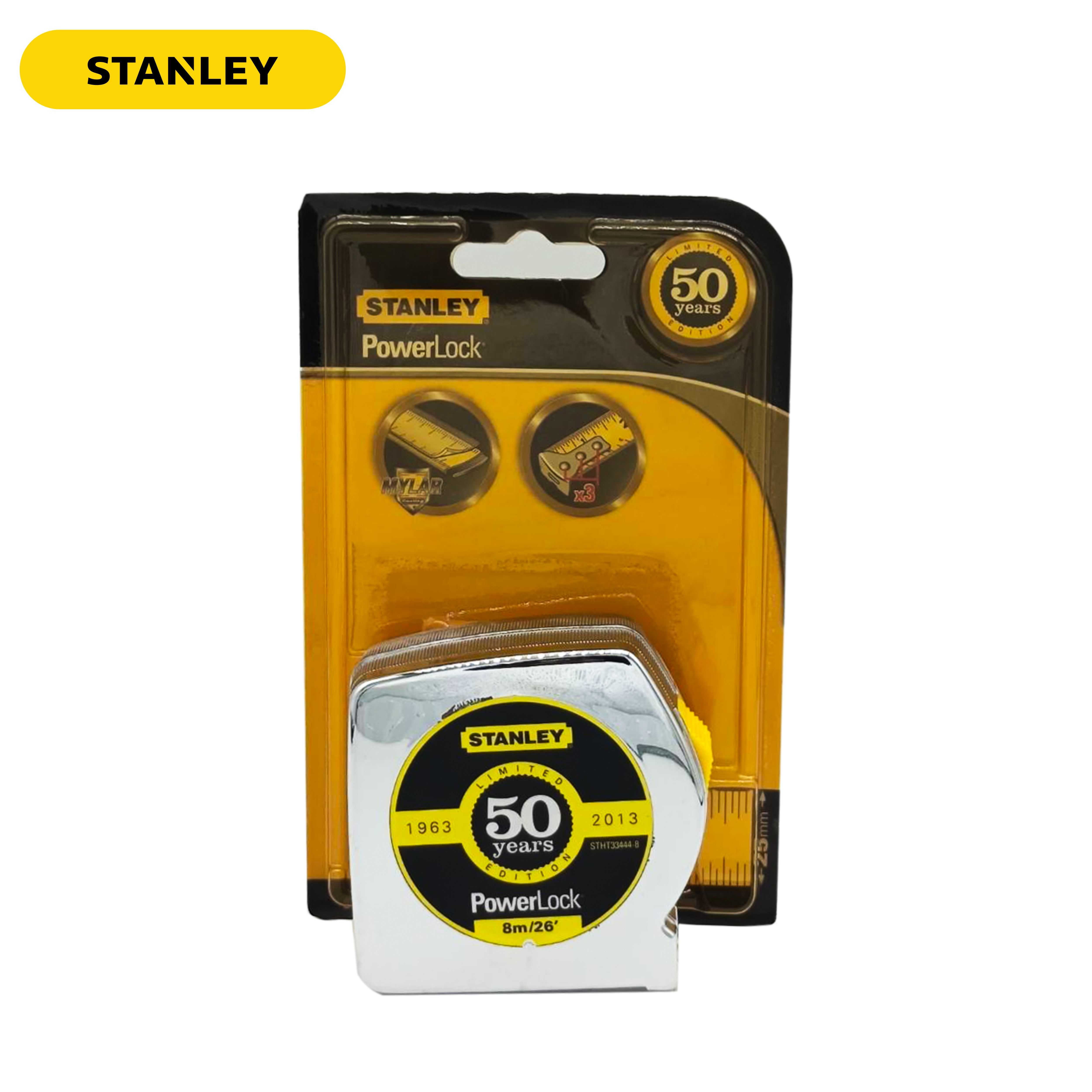 STANLEY STHT33444-8 ตลับเมตร 8 เมตร รุ่น PowerLock 50TH Anniversary ของแท้ 100%