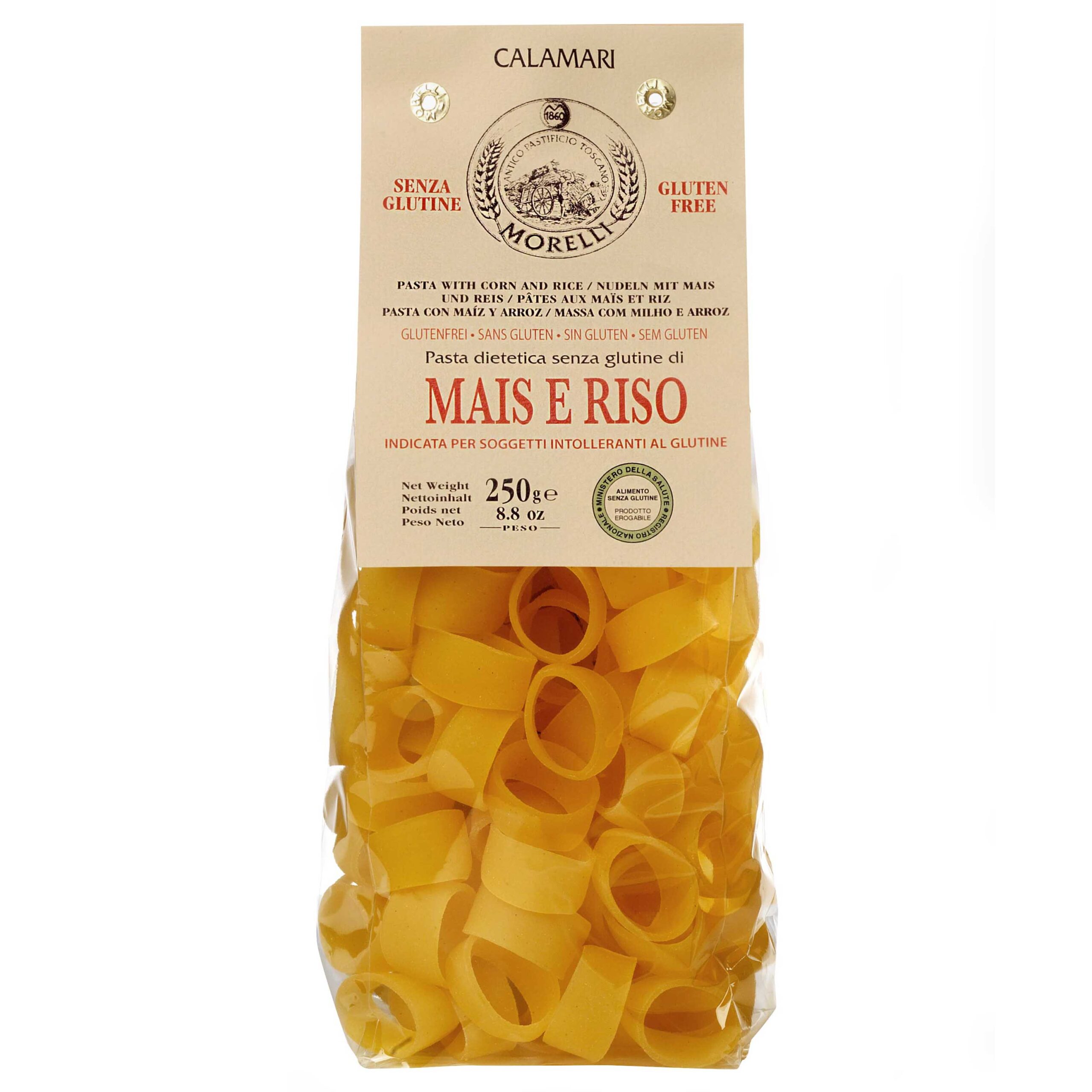 Calamari Corn&amp;Rice Flour Gluten Free Morelli - 250gr