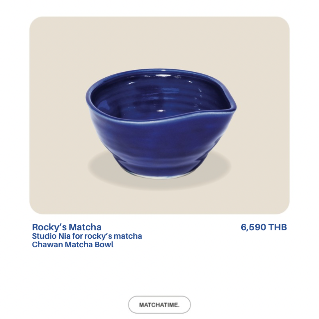 Studio Nia for rocky’s matcha Chawan Matcha Bowl