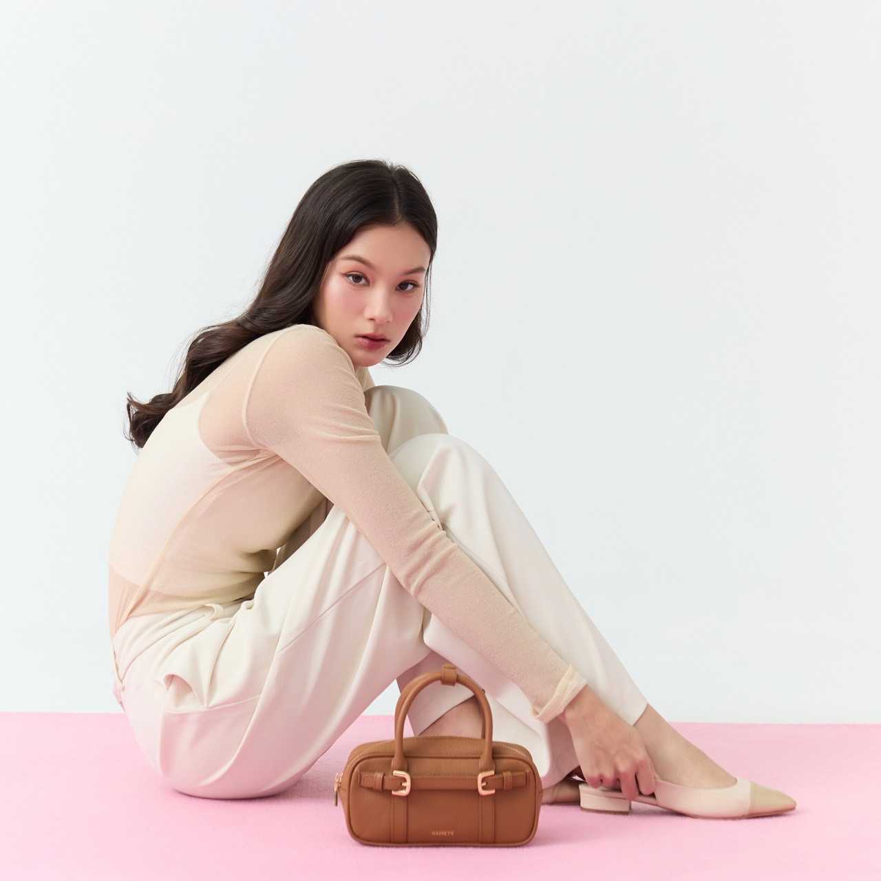 Adore Brown Cow Leather Bag - Defect Sale