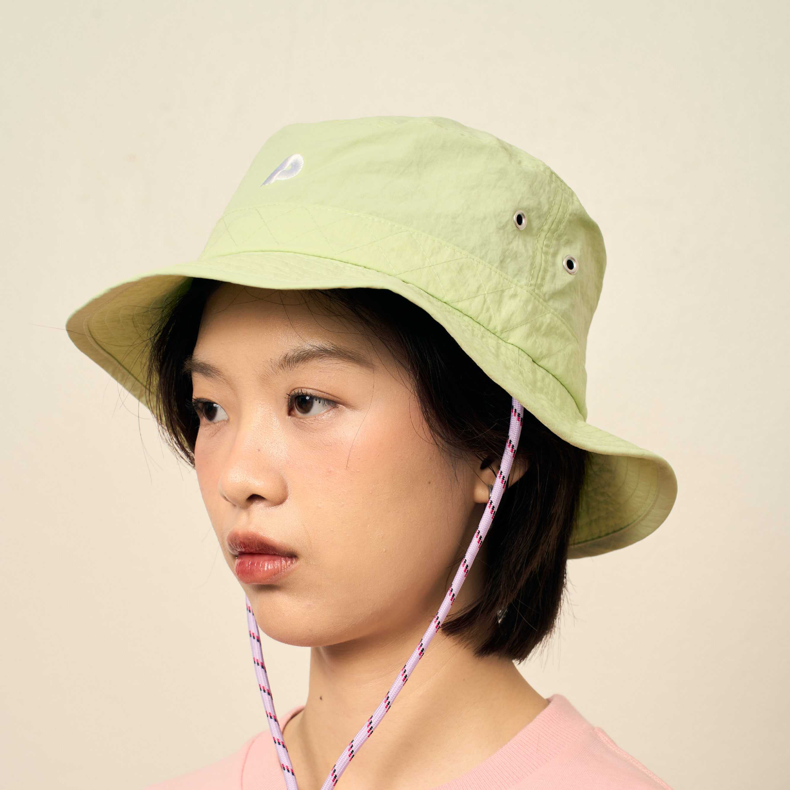Out Of Town Bucket Hat หมวกบักเก็ต Free Size ( Lime / Black / Beige / Chocolate )