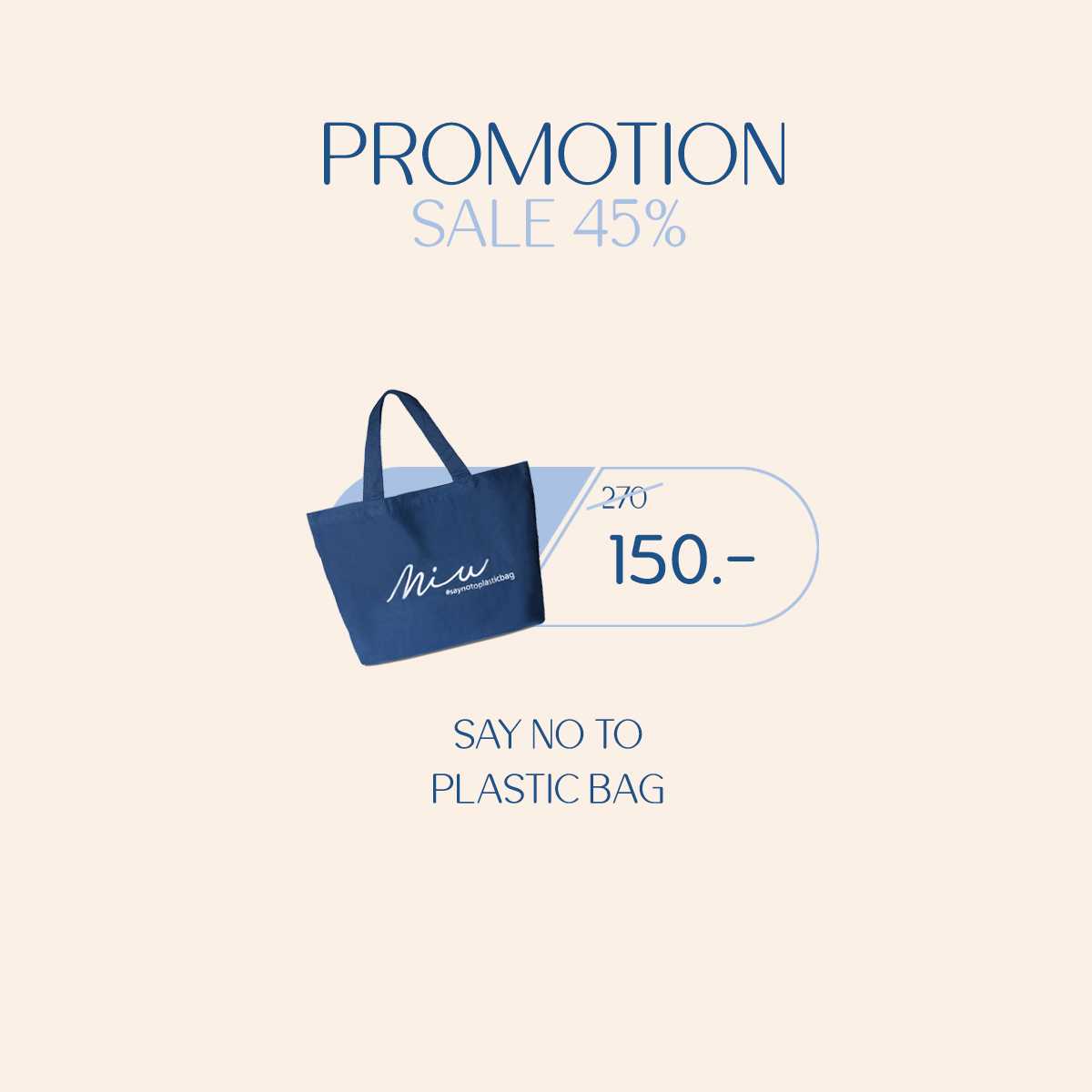MÍUSKIN #saynotoplasticbag