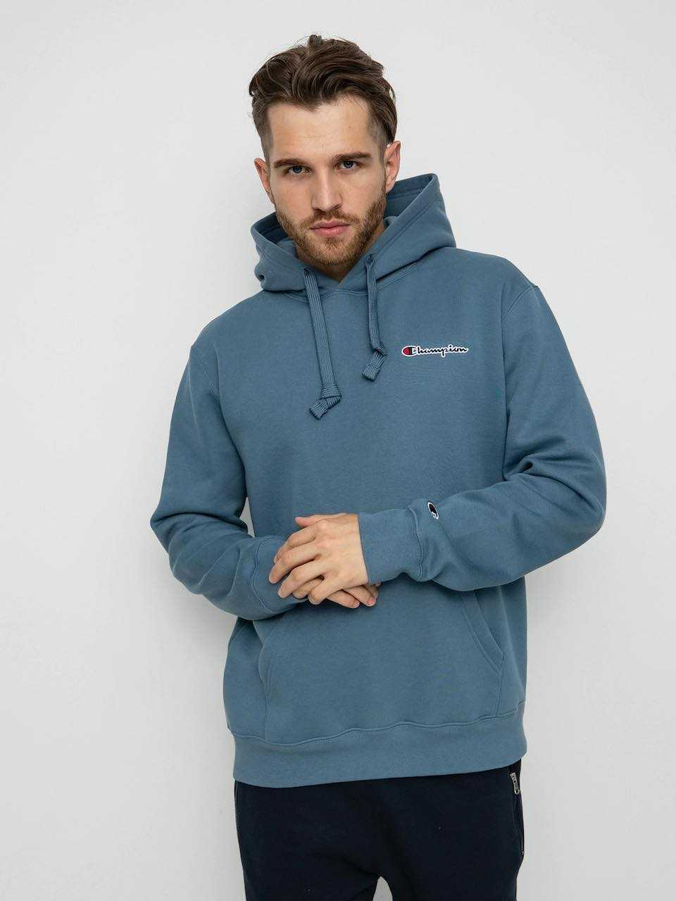 CHAMPION ROCHESTER 1919SMALL SCRIPT LOGO EMBROIDERY FLEECE HOODIE