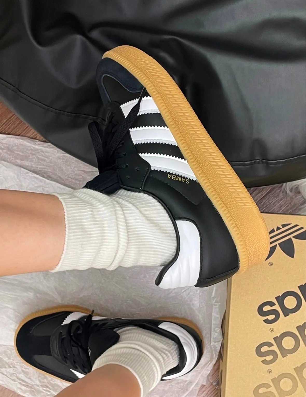 (PRE ORDER 5-7 วัน) Adidas Samba XLG Black