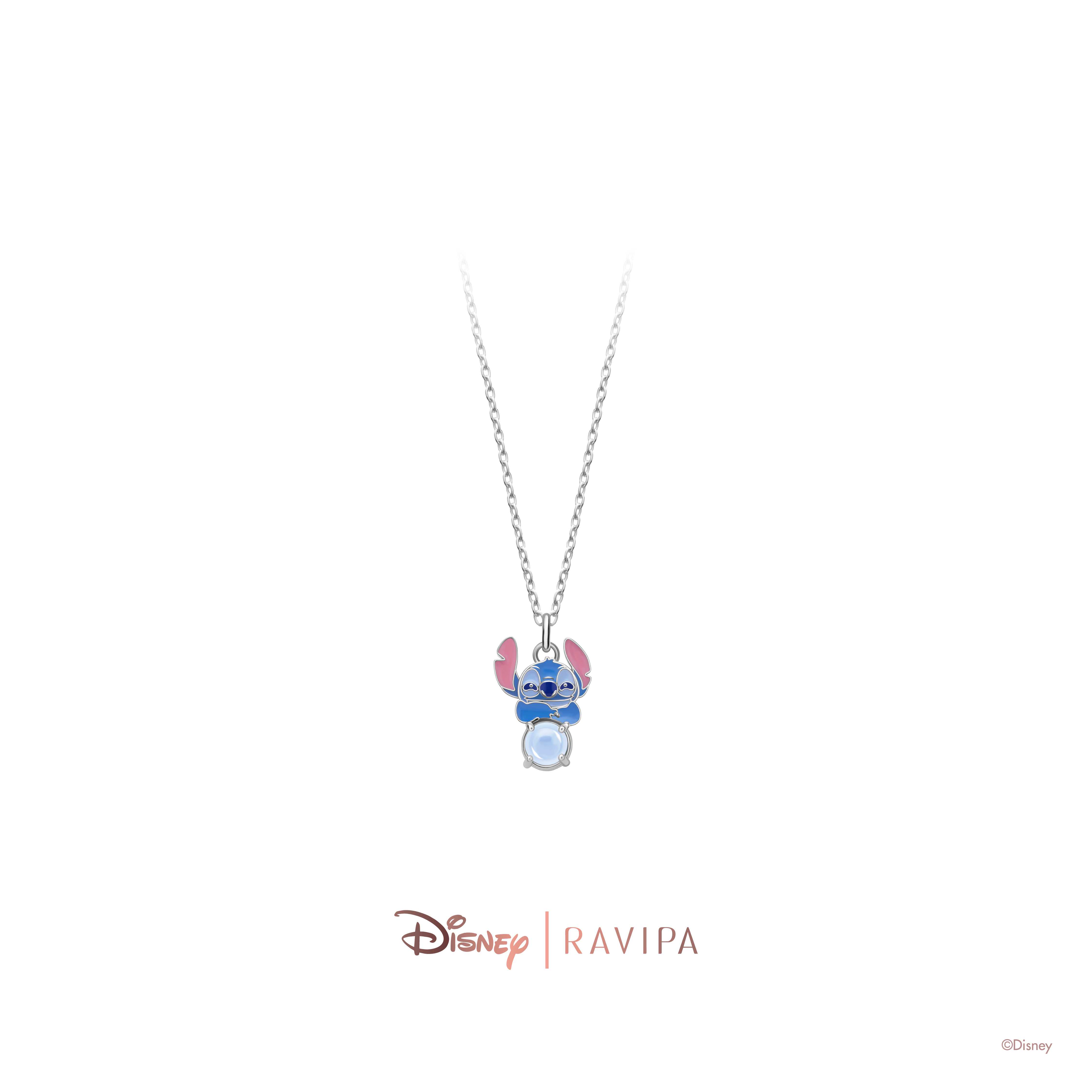 RAVIPA Disney Stitch and Blue Aquamarine Necklace - สร้อยคอ
