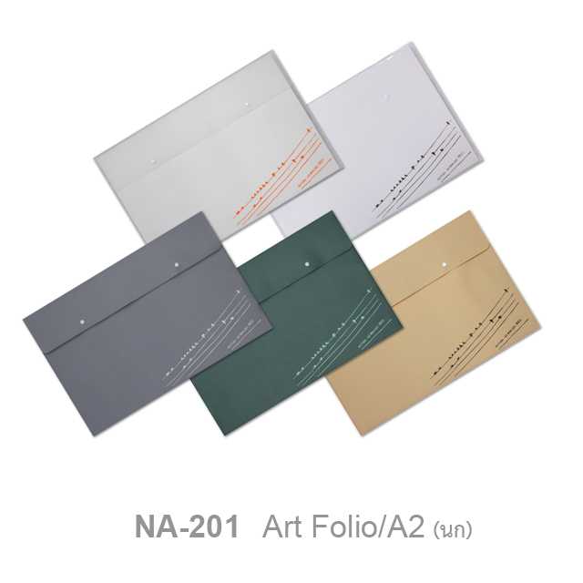 แฟ้มกระดุม Art Folio (นก) A2/แนวนอน #NA-201
