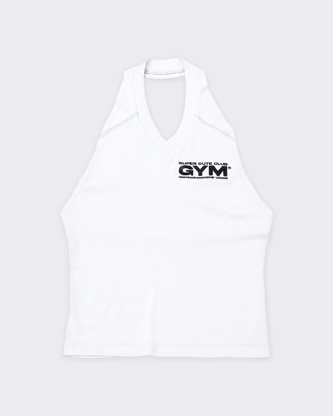 White Super Cute Bareback Tank