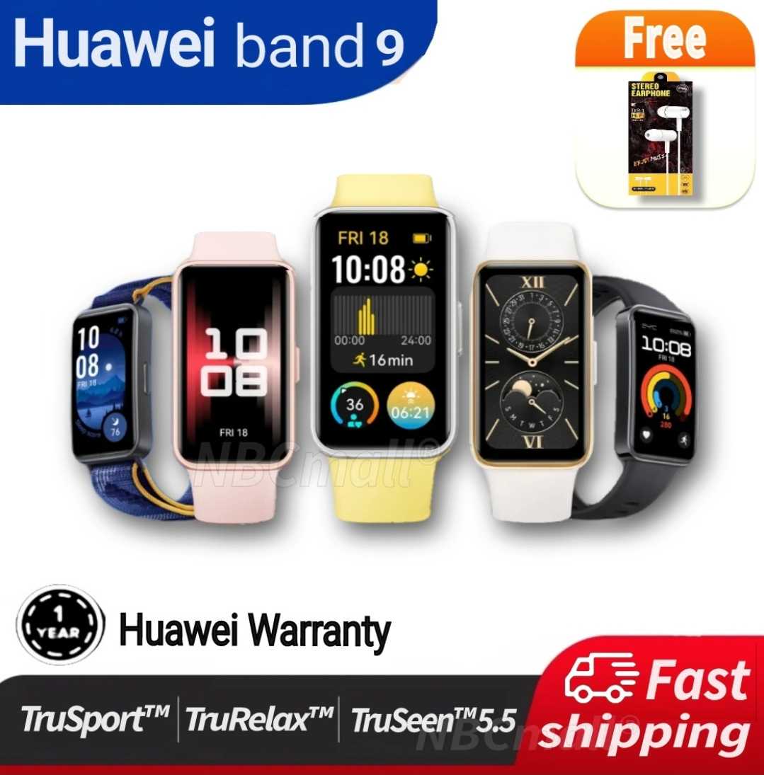 สมาร์ทแบนด์ HUAWEI Band 9 รับประกันศูนย์หัวเหว่ย ฟรี.หูฟัง