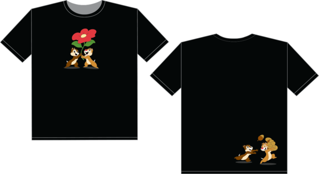 T-shirt CHIP ‘N’ DALE LOVELY RED FLOWER
