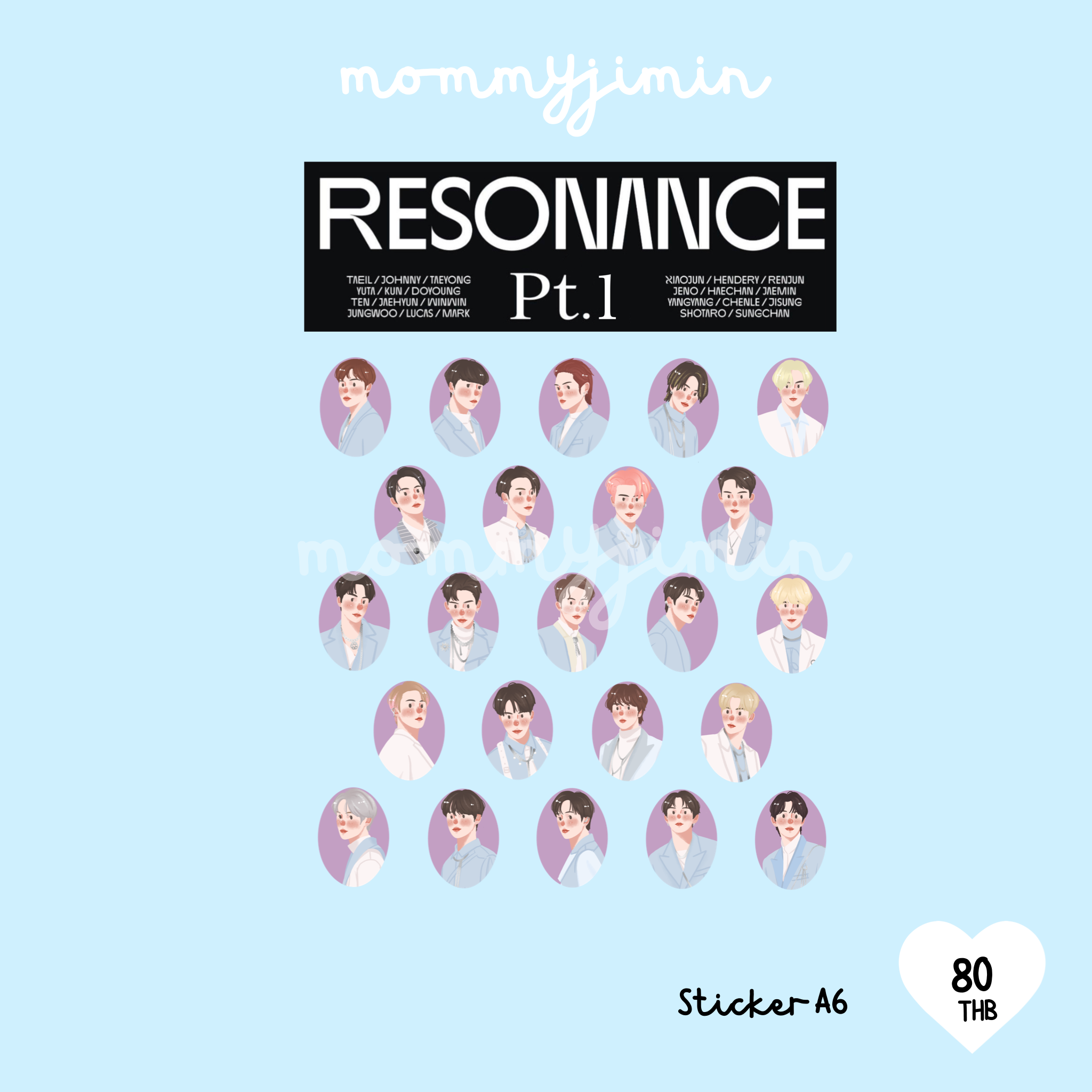 Sticker NCT Resonance Pt.1 A6