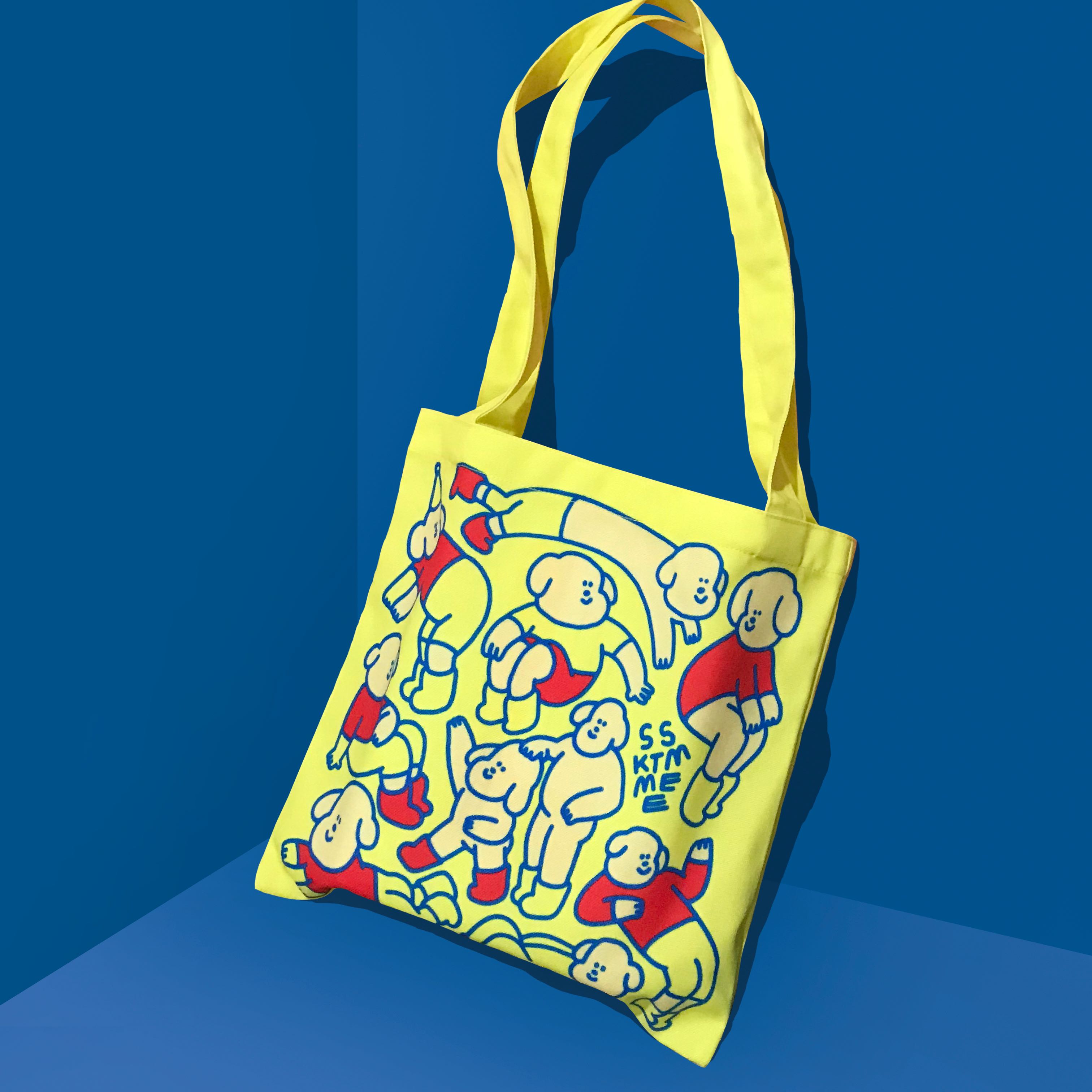 mini tote bag - yellow