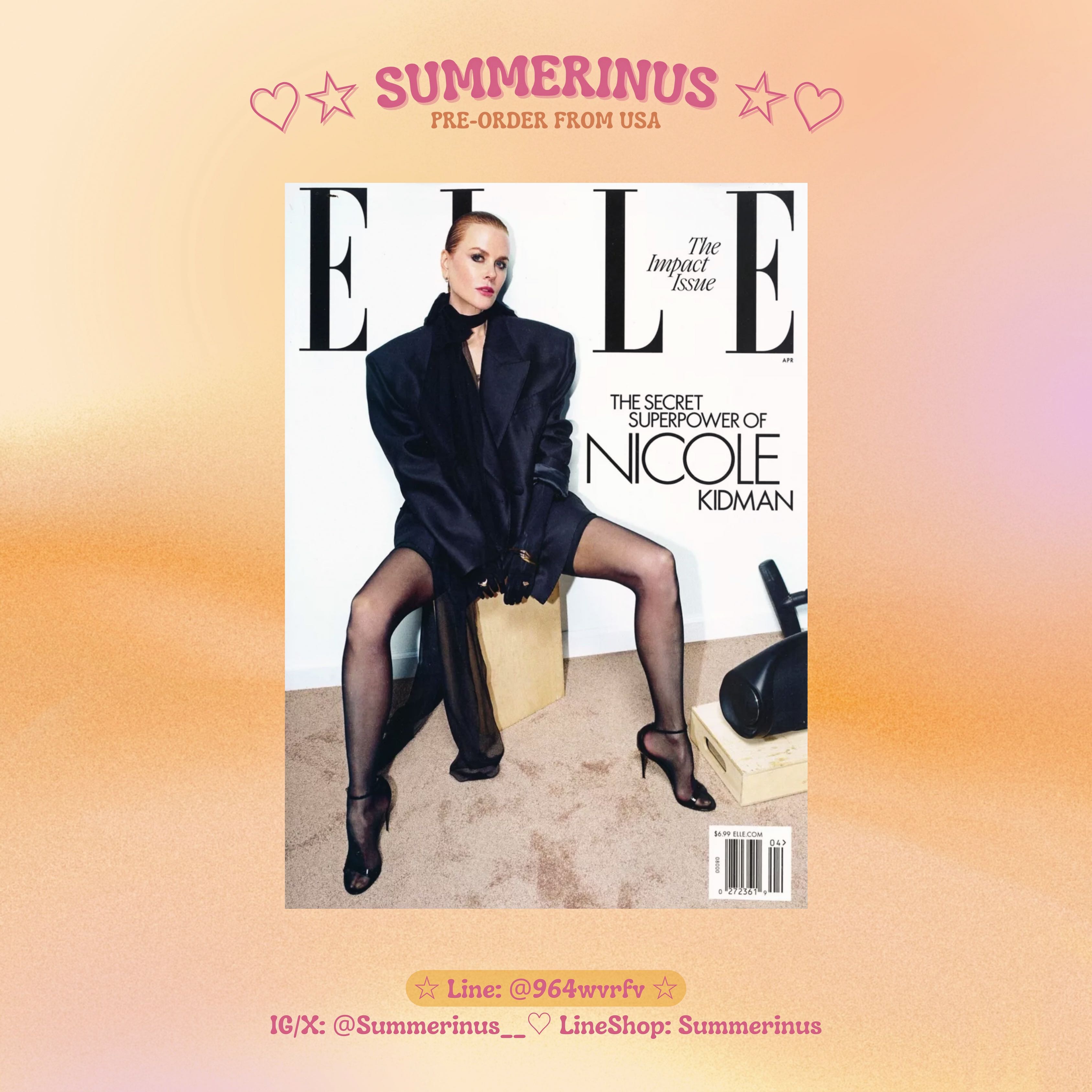Elle Magazine 🌞 Nicole Kidman 💌 April 2024