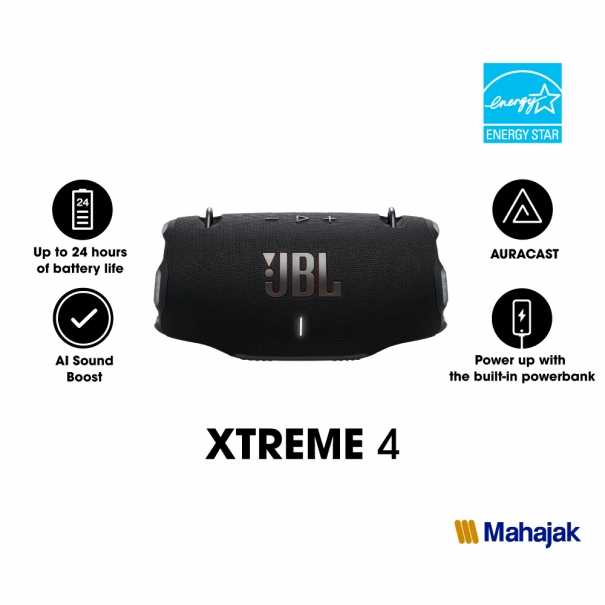 JBLXTREME 4 ลำโพงบลูทูธพกพากันน้ำขนาดกลาง #MAHAJAK#JBL#XTREME4