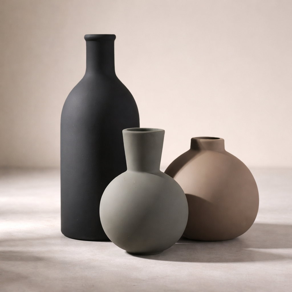 Color ceramic vases : แจกันเซรามิค สไตล์มูจิมินิมอล