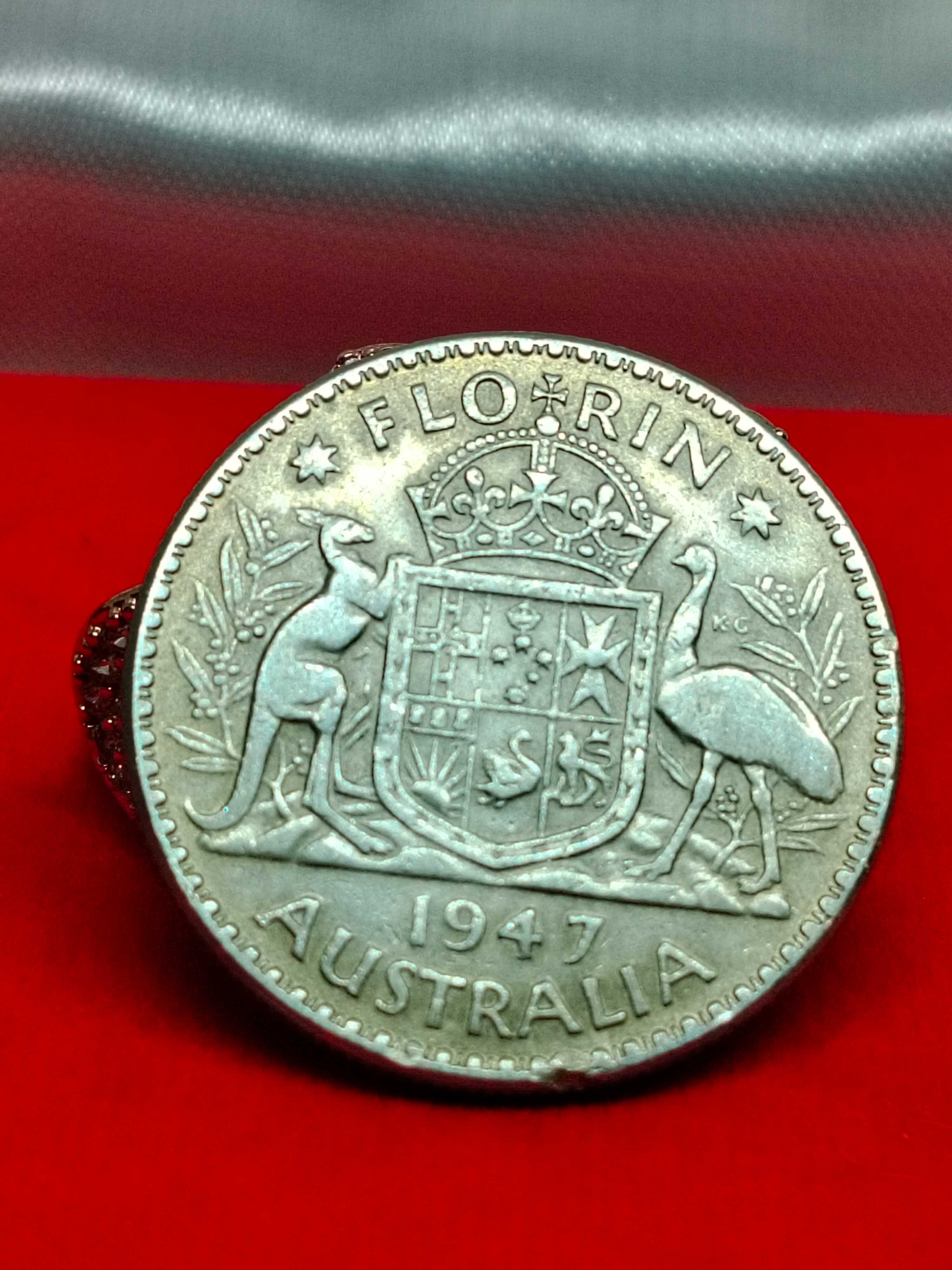 1947 Florin  Australia -Silver