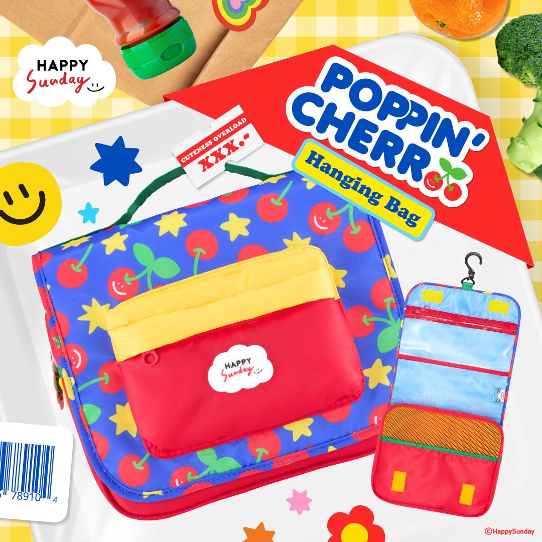 POPPIN' CHERRY HANGING BAG | กระเป๋าจัดระเบียบแบบมีที่แขวน