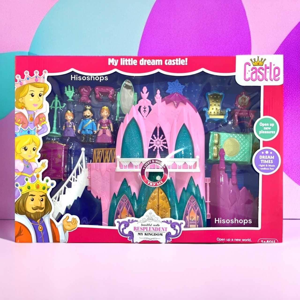 My Little dream castle ปราสาทครอบครัวเจ้าหญิงพร้อมเฟอร์นิเจอร์สำหรับตกแต่ง