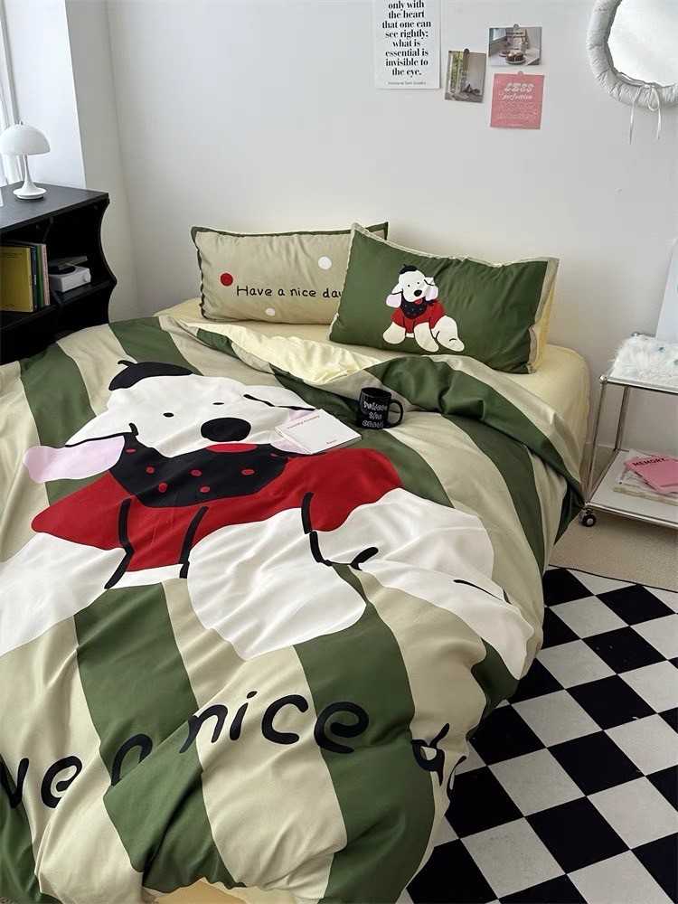 - PREORDER - ชุดผ้าปูที่นอน ลายการ์ตูน ผ้าคอตตอน100% ( มีขนาด 3.5-6 ฟุต )