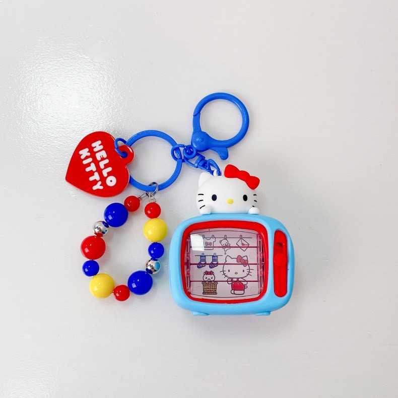 HELLO KITTY KEYCHAIN  / Kitty TV หมุนเปลี่ยน 3 ภาพ 