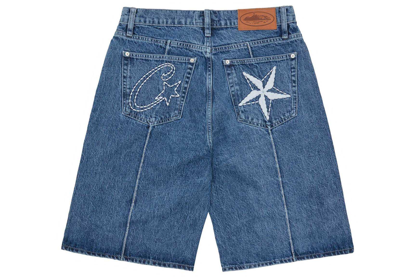 Corteiz C-Star Denim Short (Washed Blue)