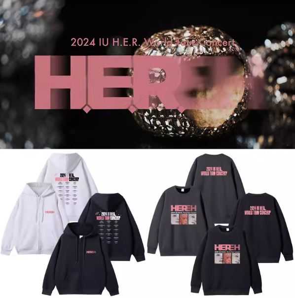 Pre-Order | เสื้อกันหนาว IU : 2024 World Tour Concert [H.E.R.]