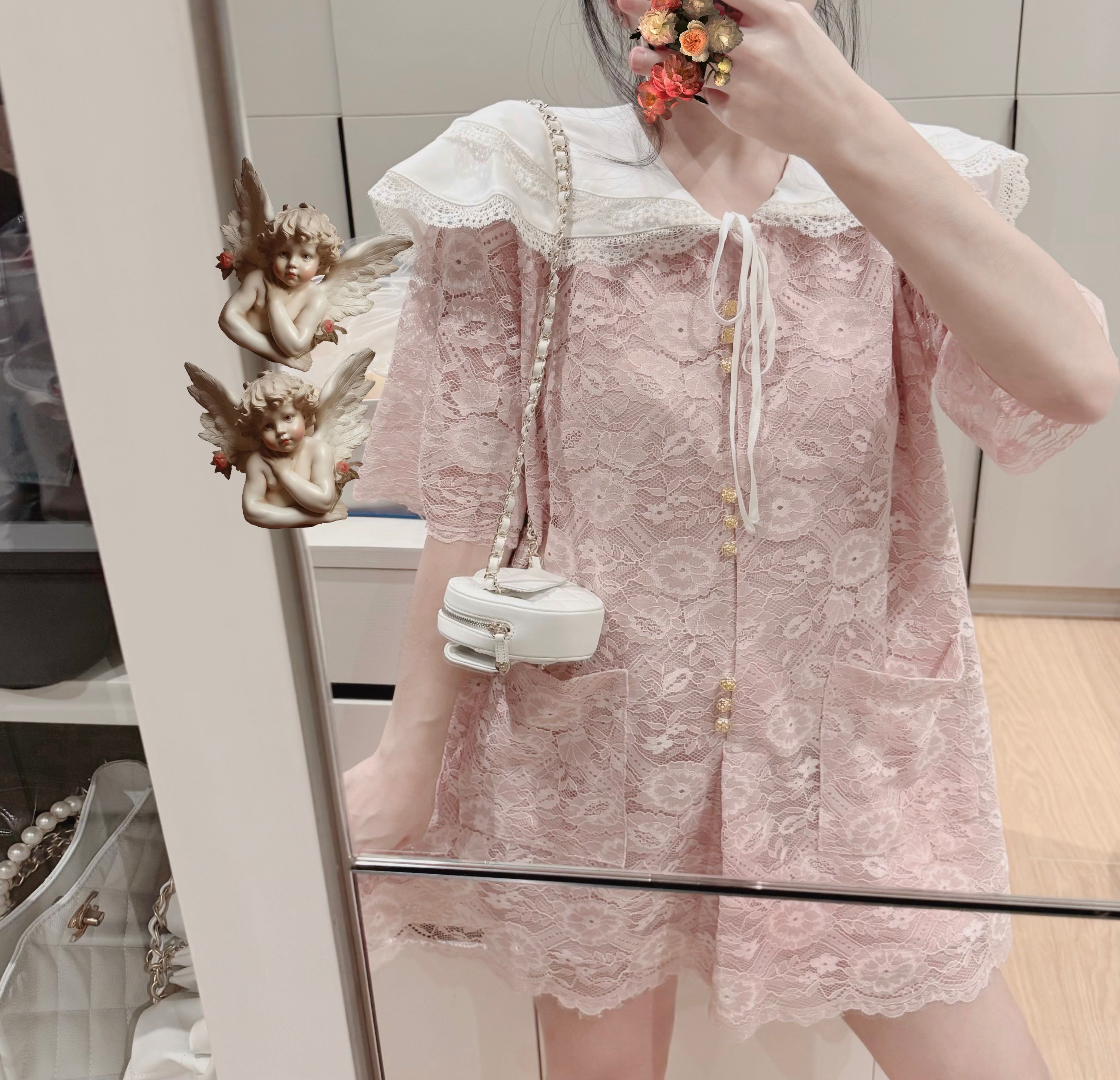 Double pink sailor dress
