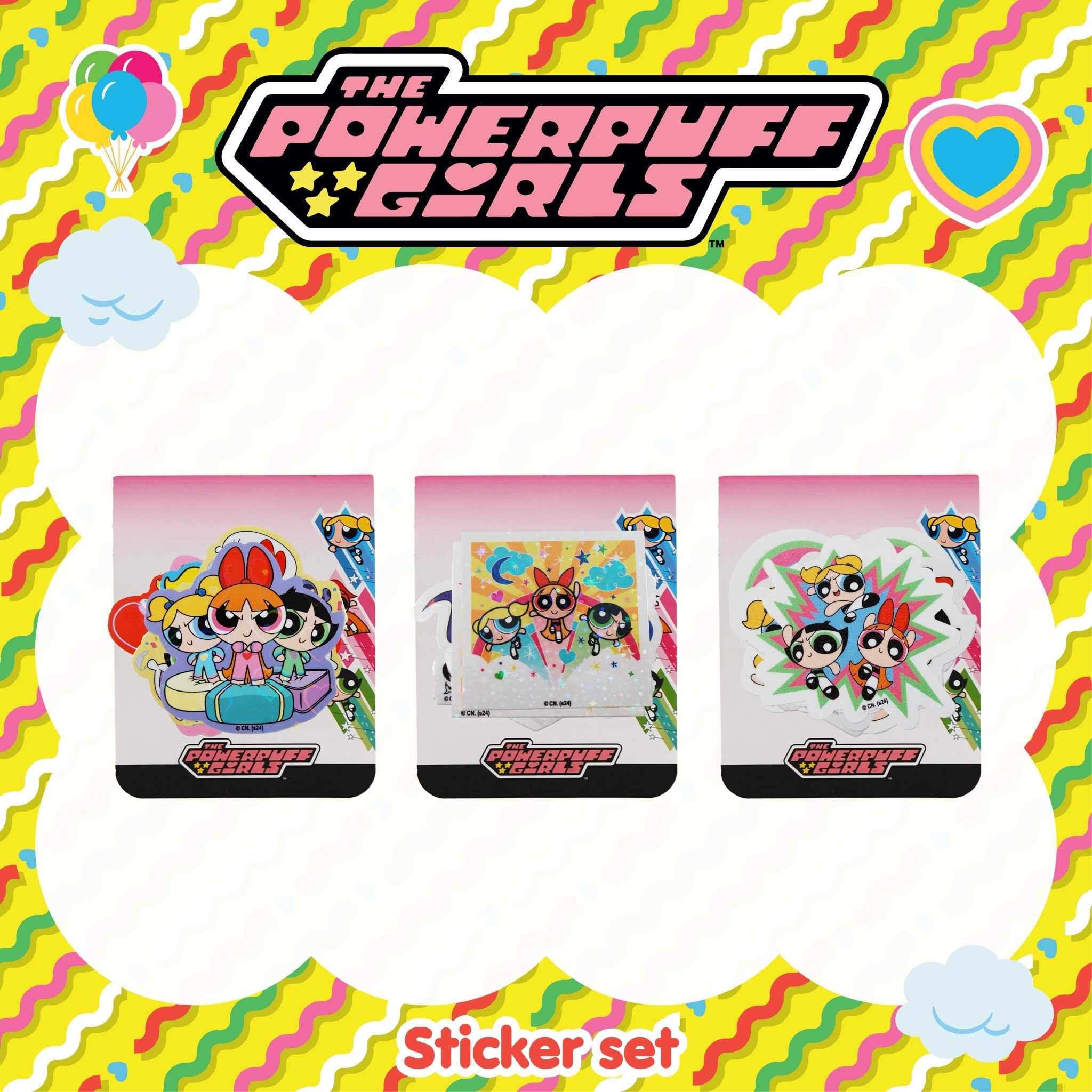 SET STICKER POWERPUFF GIRLS