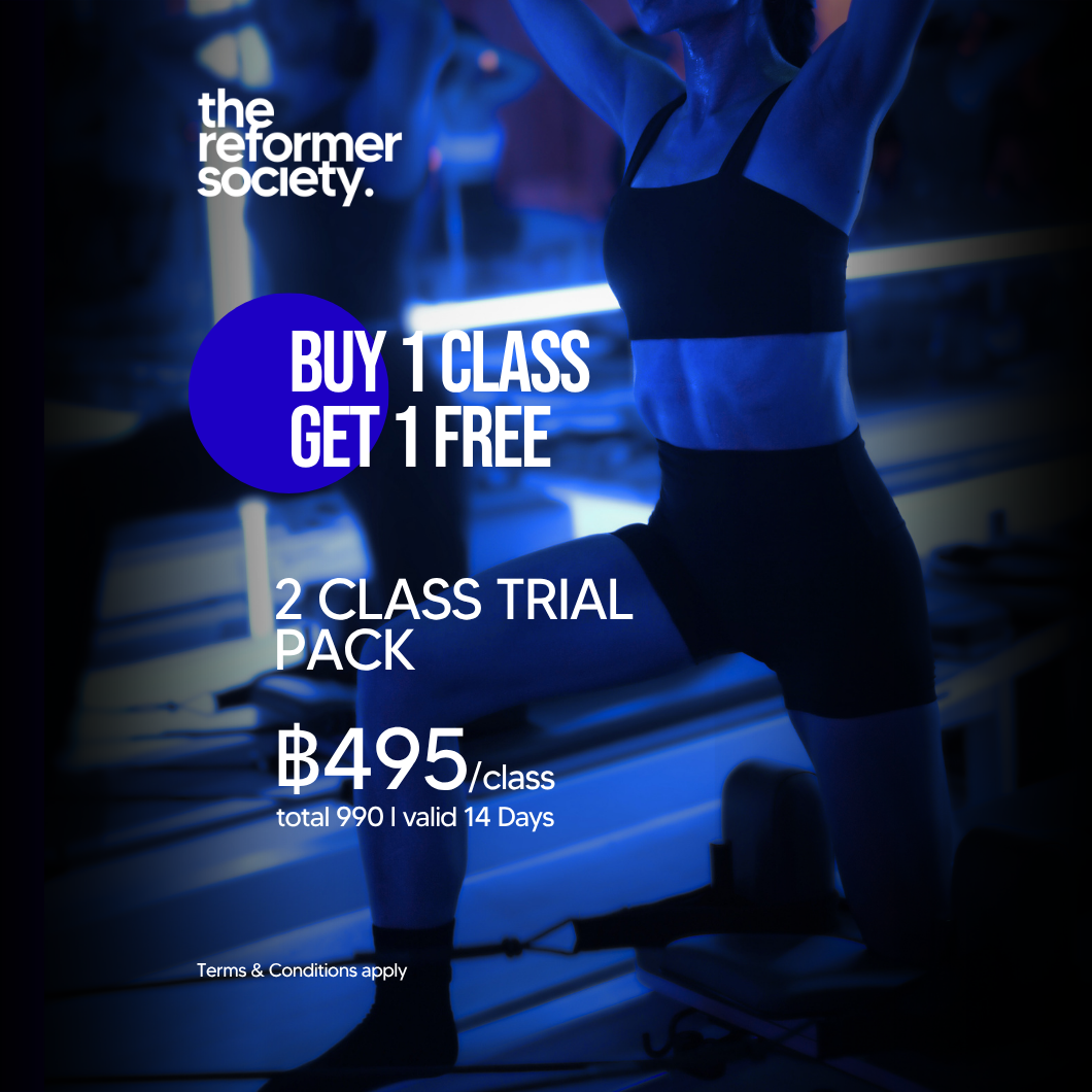 First timer -  The Reformer Society (TRS)   2 Classes Valid 14 Days -The Commons Thonglor