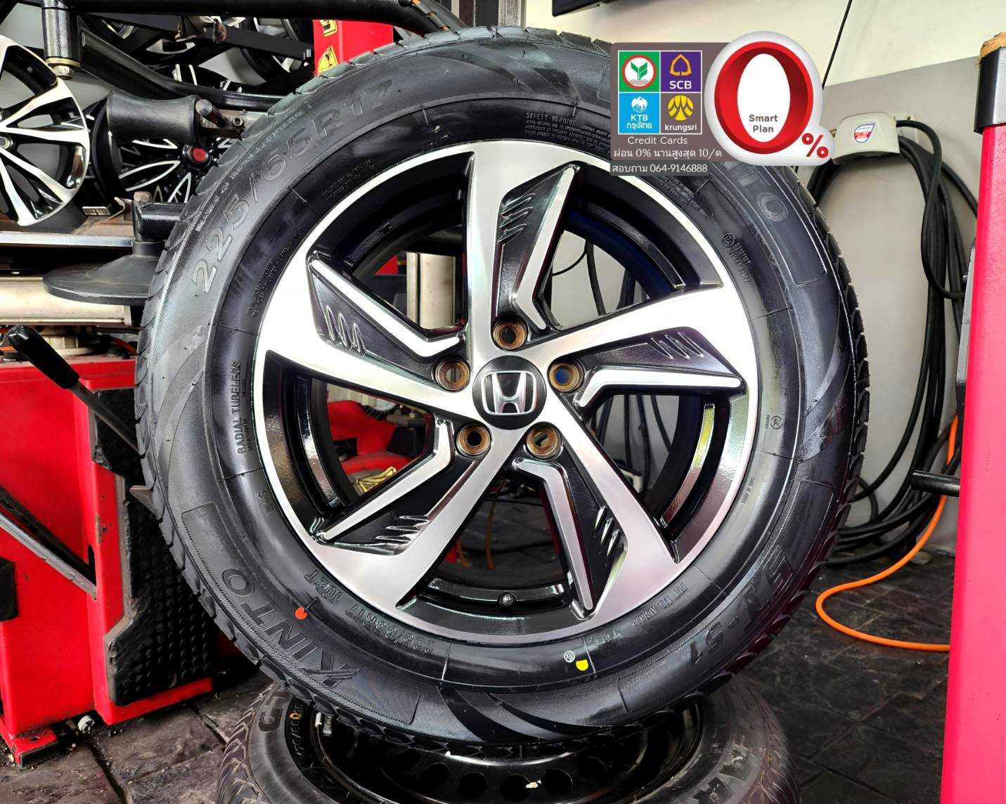 ปี 25 ล้อ Odyssey ใส่ HRV CRV Civic Accord ขอบ 17 สภาพสวยไม่มีรอย พร้อมยาง ปี 25 1939868  91478868 