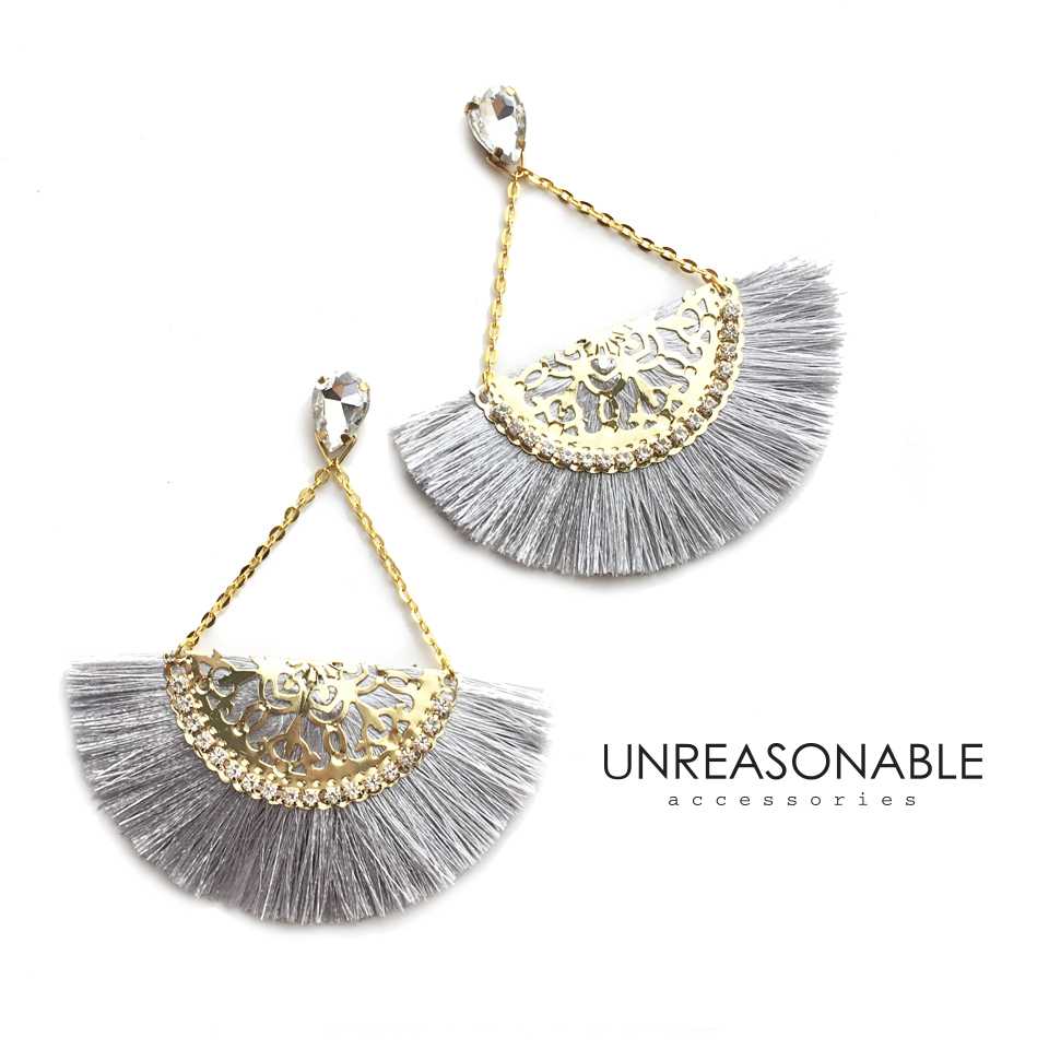 ต่างหูพู่ Tassel Earrings : UA0382-04