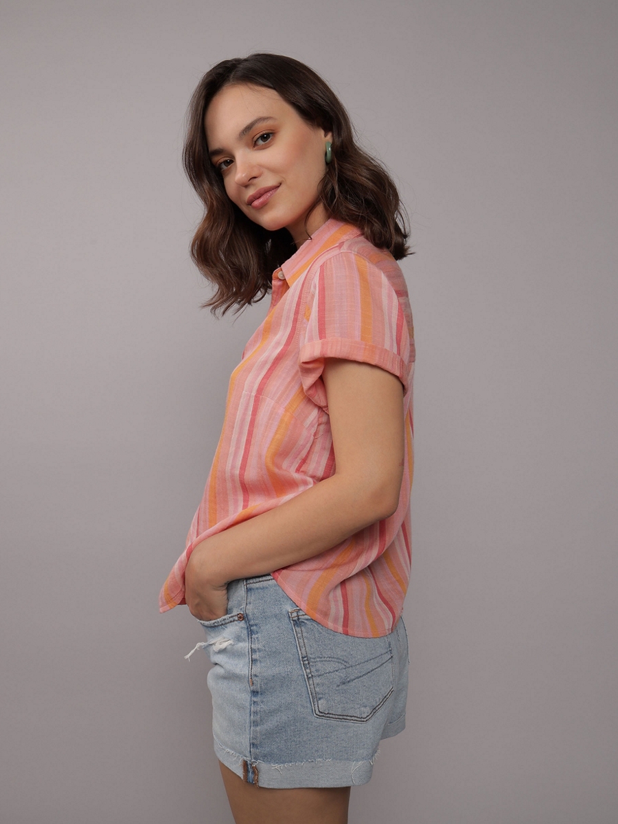 เสื้อ ผู้หญิง INTL SHORT SLV CORE SHIRT ( 035-5710-800 )