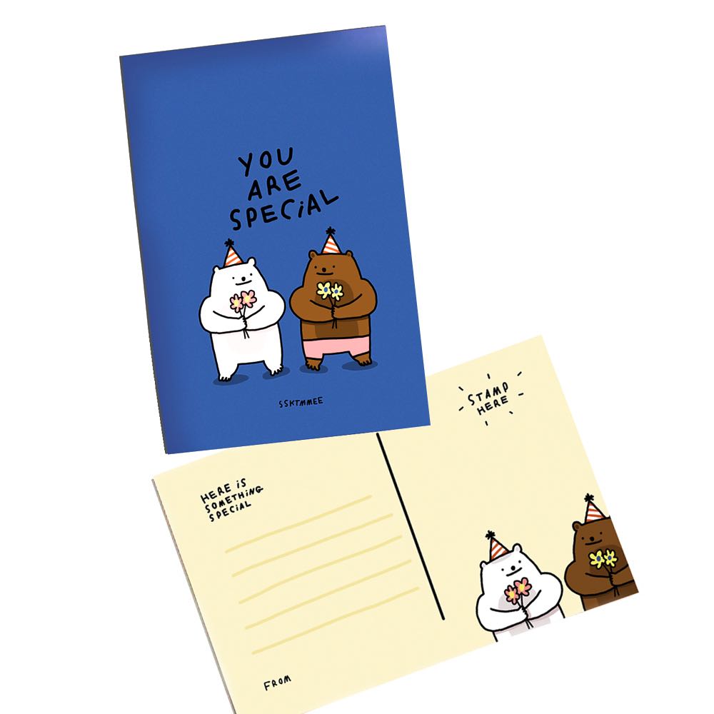 regular postcard - you're special (Blue)