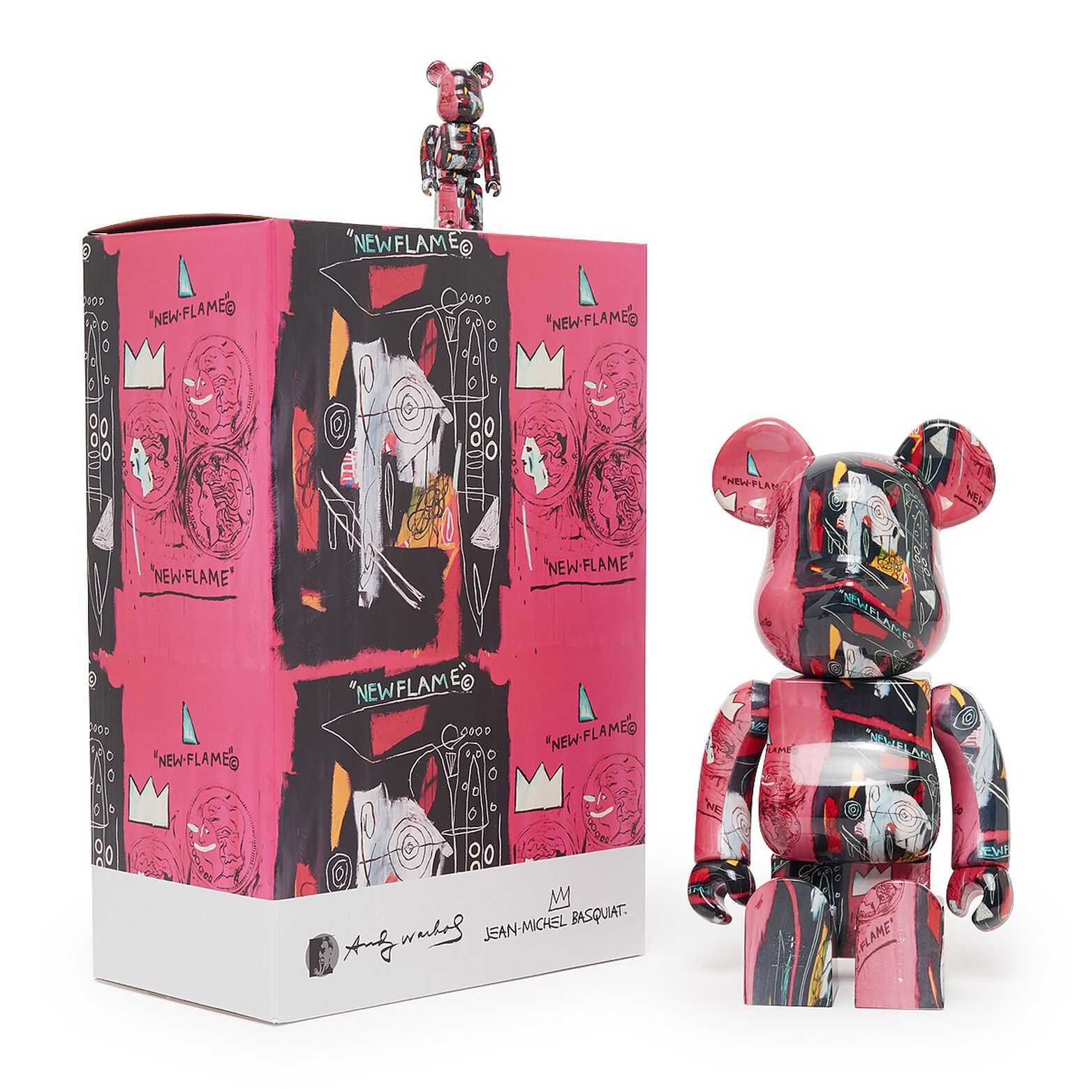 Be@rbrick Andy warhol Jean-michel Basquiat #1 100%+400%