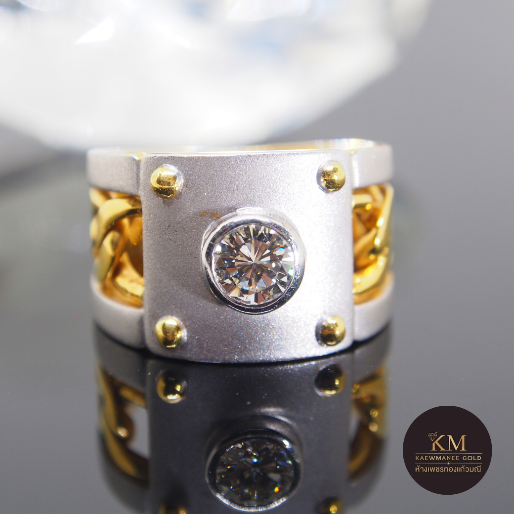 แหวนเพชร Diamond Alexander McQueen Ring (90% Gold)