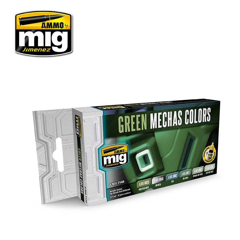 AMIG7149 GREEN MECHAS COLORS