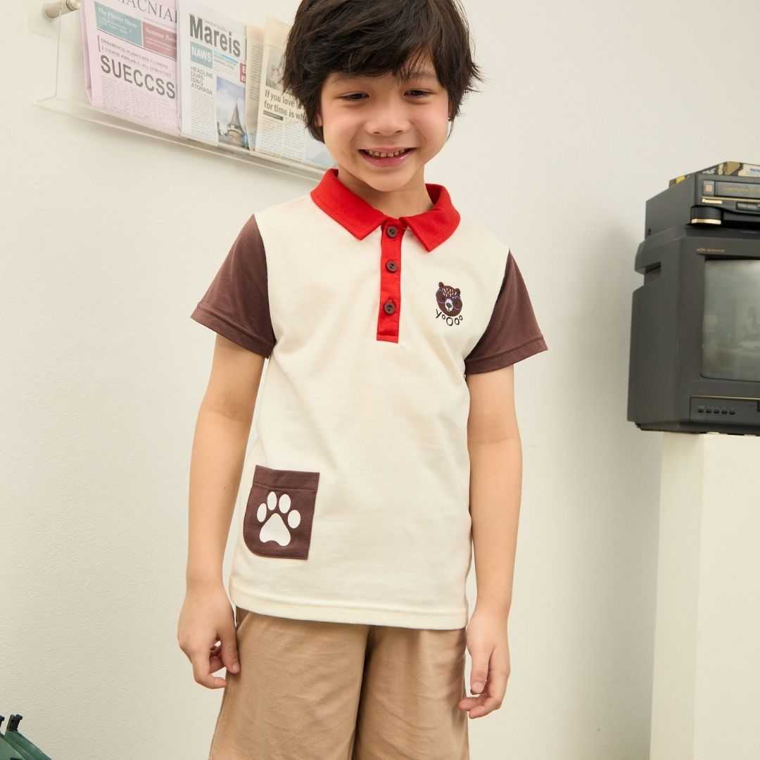 e'clat เสื้อโปโลเด็กชายย SKU-9038