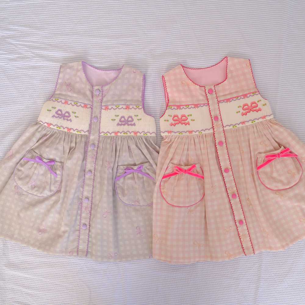 Bubble Bow Dress (Lavender/Pink)
