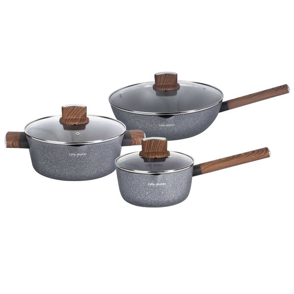 [เซ็ตเครื่องครัว 3 ชิ้น] Namiko Cate Maker NonStick CM4 ใช้กับเตาทุกประเภท