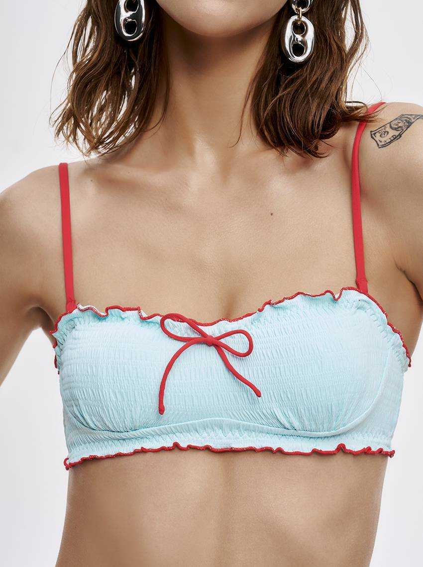 SWIM SS 25 | CHERRY ON TOP  เสื้อว่ายน้ำ Nora รหัส SBW24001BL - สีฟ้า