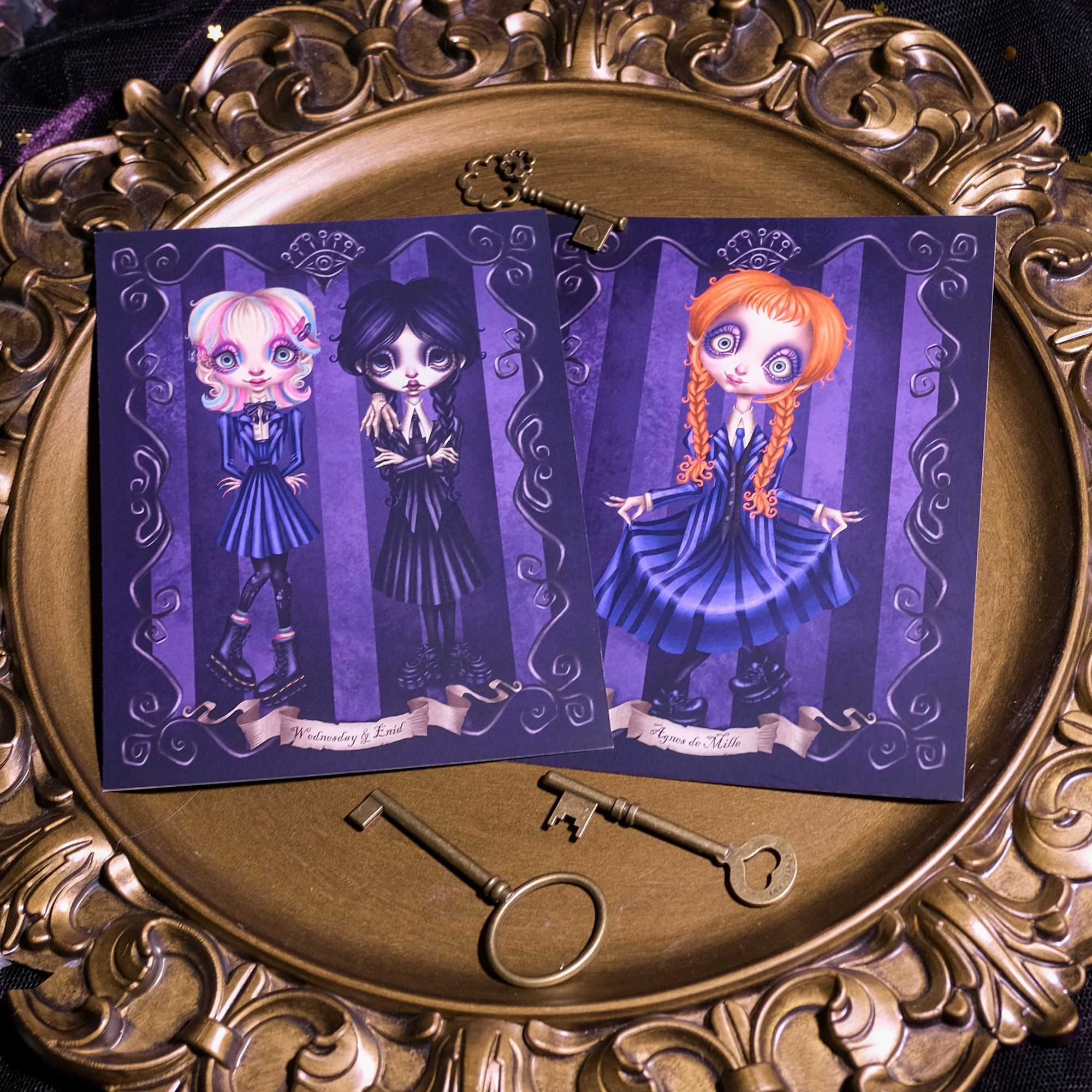 Wednesday l FanArt Postcard