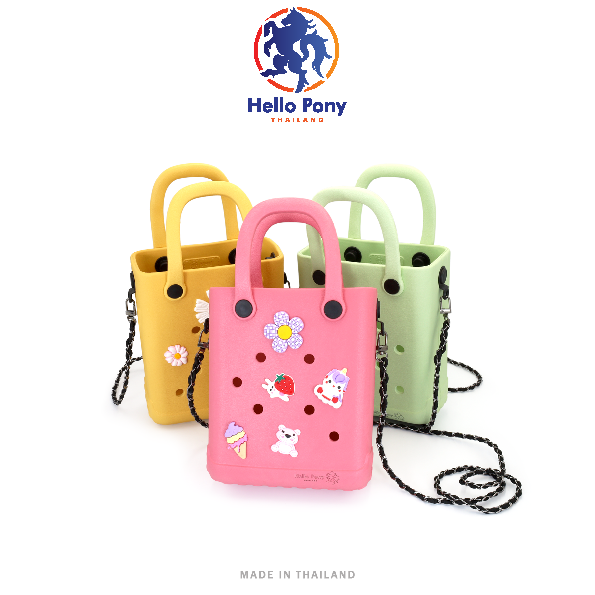 Hello Pony  รุ่น BM4007 กระเป๋าใบถือใบเล็ก ขนาดกระทัดรัด Size 20x16 CM