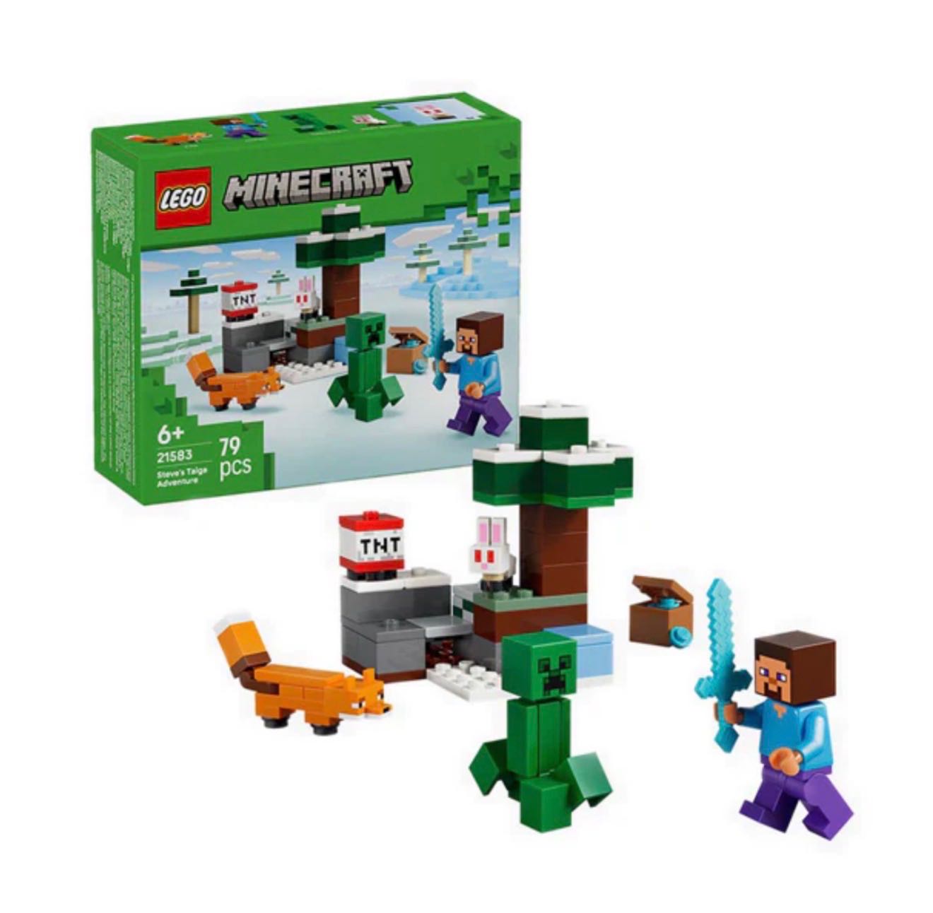 LEGO 21583-STEVE S TAIGA ADVENTURE (สินค้าซื้อแล้วไม่รับเปลี่ยนคืน)
