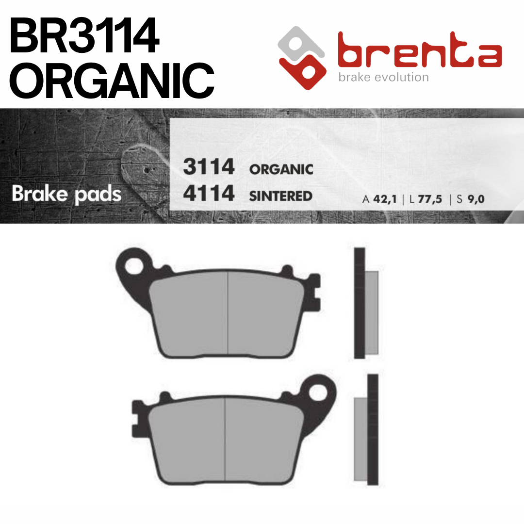 brenta BR3114(Organic, Rear) - Kawasaki ZX10R / Yamaha R1M / Suzuki GSXR1000 / HONDA CBR1000RR