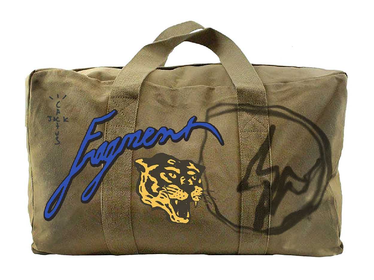 Travis Scott Cactus Jack x Fragment Icons Duffle (OLIVE)