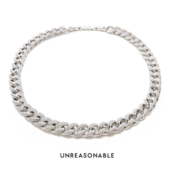สร้อยคอ ฝังเพชร CZ ทั้งเส้น UA0889-01 Unreasonable Accessories