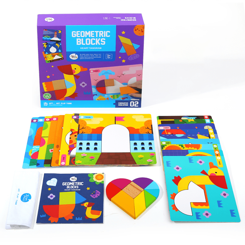 Best Seller Joan Miro  Geometric Blocks บล็อกตัวต่อแทนแกรม แทรนแกรมรูปทรงเรขาคณิต
